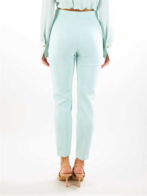 Straight trousers in stretch crêpe fabric Elisabetta Franchi ELISABETTA FRANCHI | Pants | PAT1441E2BV9
